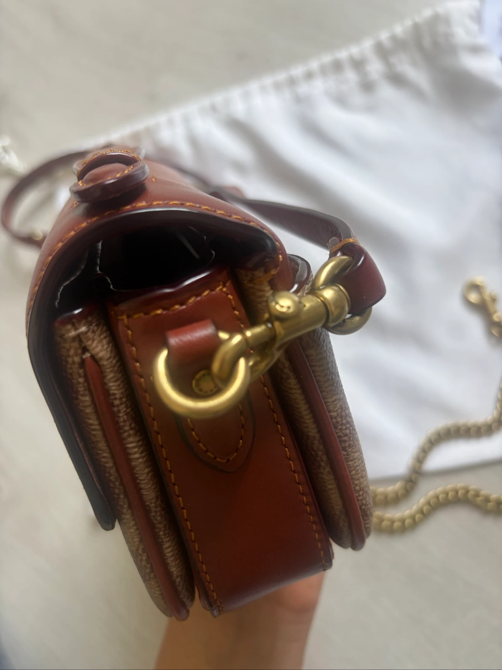 Bolsa de ombro coach Cassie 17 Signature – photo 9